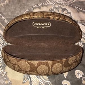 COACH Brown Logo Sunglasses case